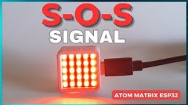 Make S-O-S Signal Using ATOM Matrix ESP32